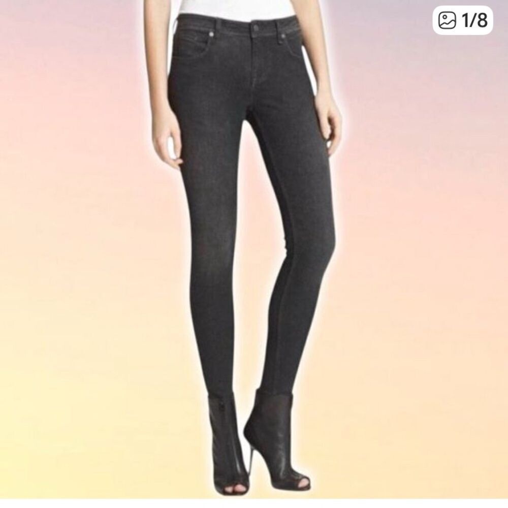 🛍️ BURBERRY Brit Westbourne Skinny Leg Jean Women's Size 28S Black